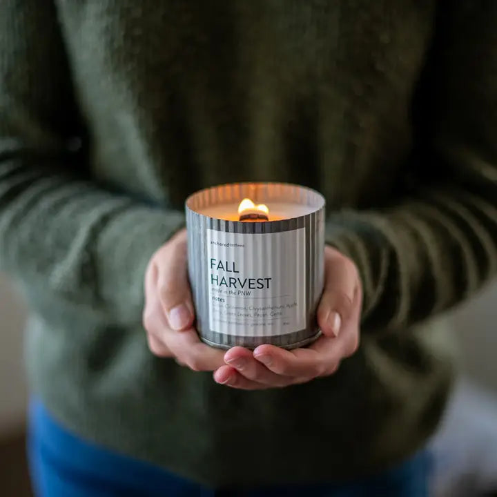 10 oz- Christmas Cottage Rustic Vintage Farmhouse Wood Wick Candle